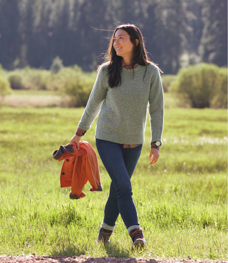 Women's Bean's Classic Ragg Wool Sweater, Crewneck - L.L.Bean Popular