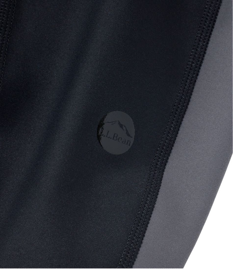 Women's L.L.Bean Everyday Performance 7/8 Leggings, High-Rise Pocket Colorblock - L.L.Bean Quality