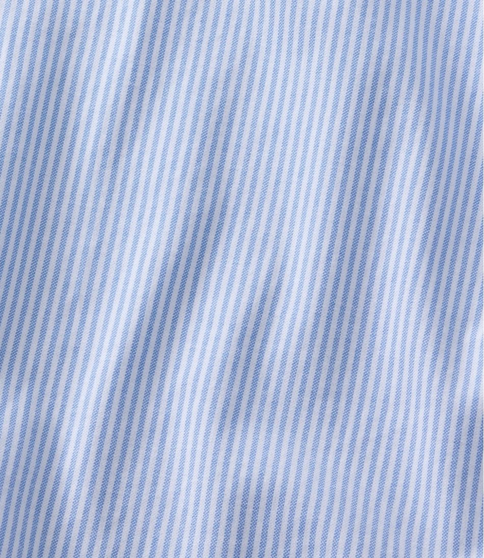 Men's Comfort Stretch Oxford Shirt, Traditional Untucked Fit, Stripe - L.L.Bean Premium