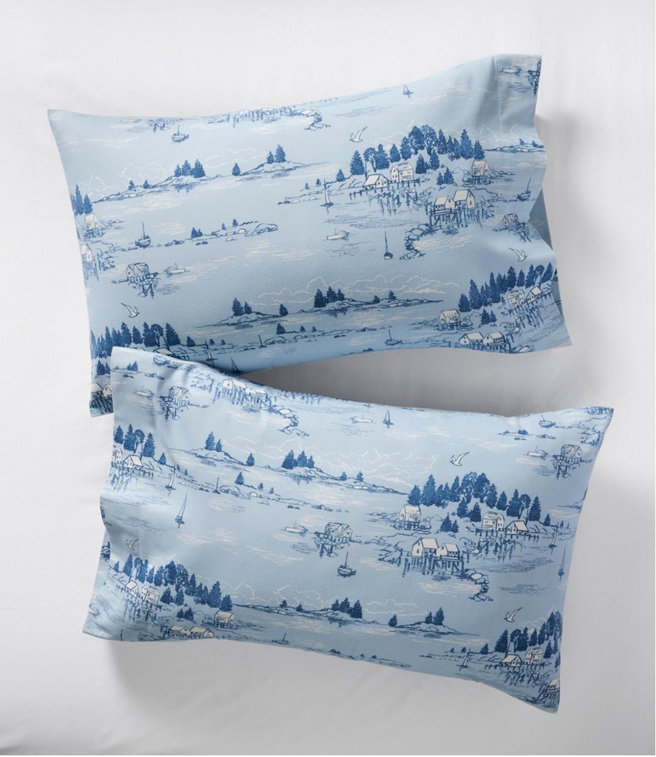 Coastal Landscape Flannel Sheet Collection - L.L.Bean Classic