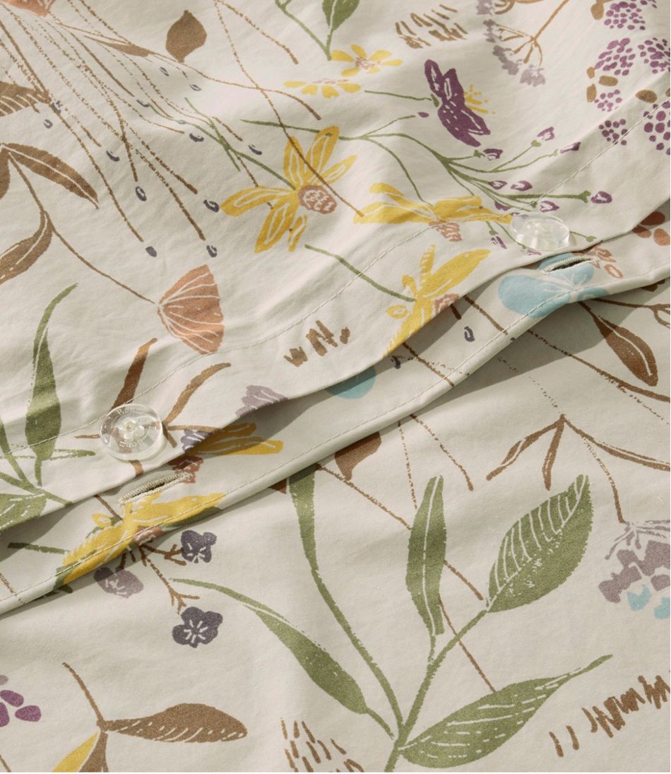 Birch Floral Percale Comforter Cover Collection - L.L.Bean Customer Favorite