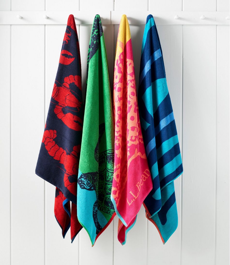 Seaside Beach Towel, Lobsters - L.L.Bean Latest