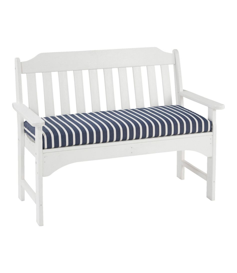 Casco Bay All-Weather Bench Cushion, Stripe - L.L.Bean Value