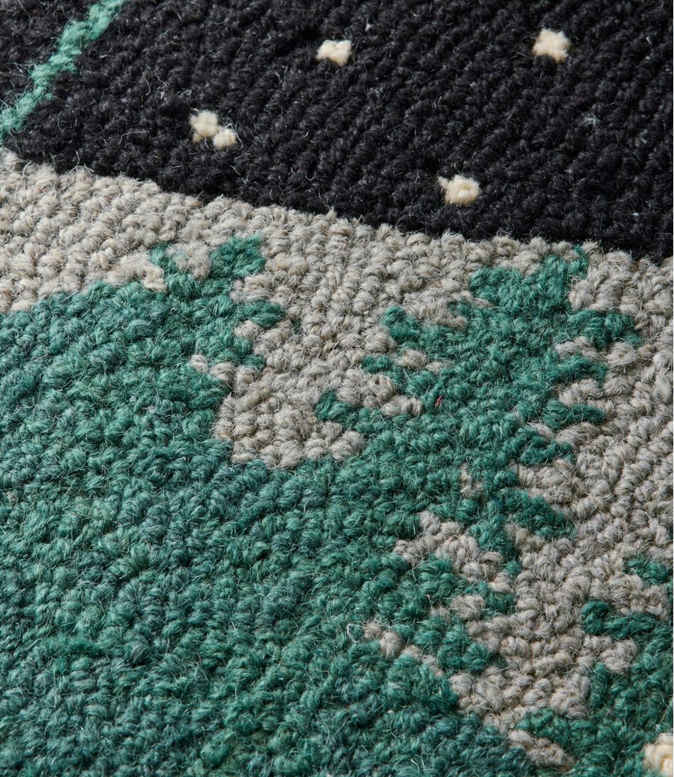Wool Hooked Novelty Rug, Winter Woods - L.L.Bean New