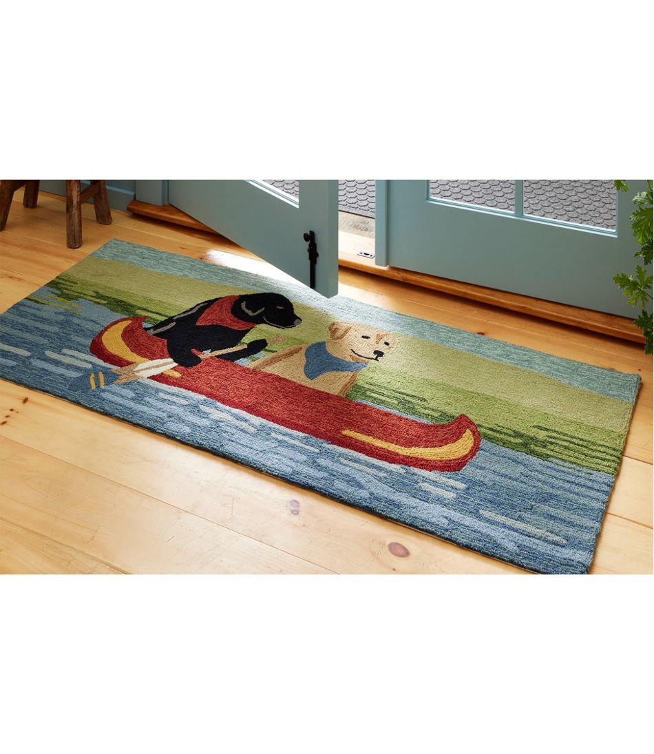 Indoor/Outdoor Vacationland Runner, Dog Canoe - L.L.Bean Everyday