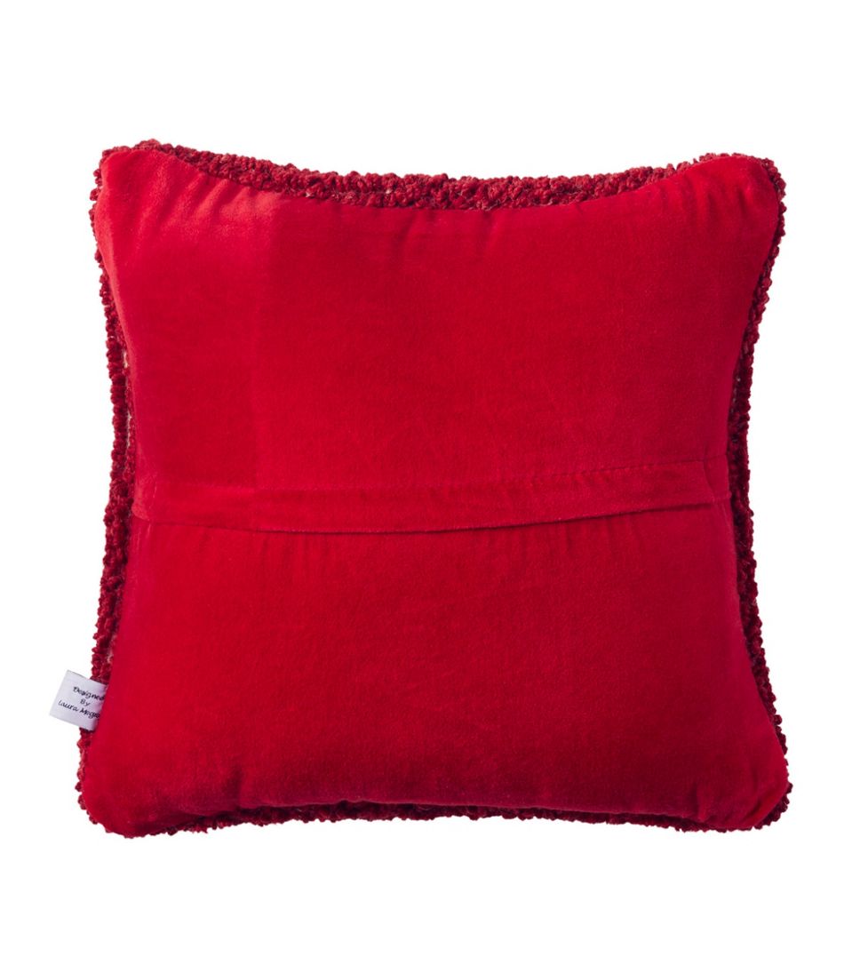Wool Hooked Throw Pillow, Snowflake, 14" x 14" - L.L.Bean Trusted