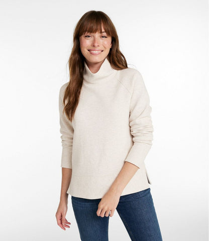 Women's Lakewashed Double-Knit Funnelneck - L.L.Bean Premium