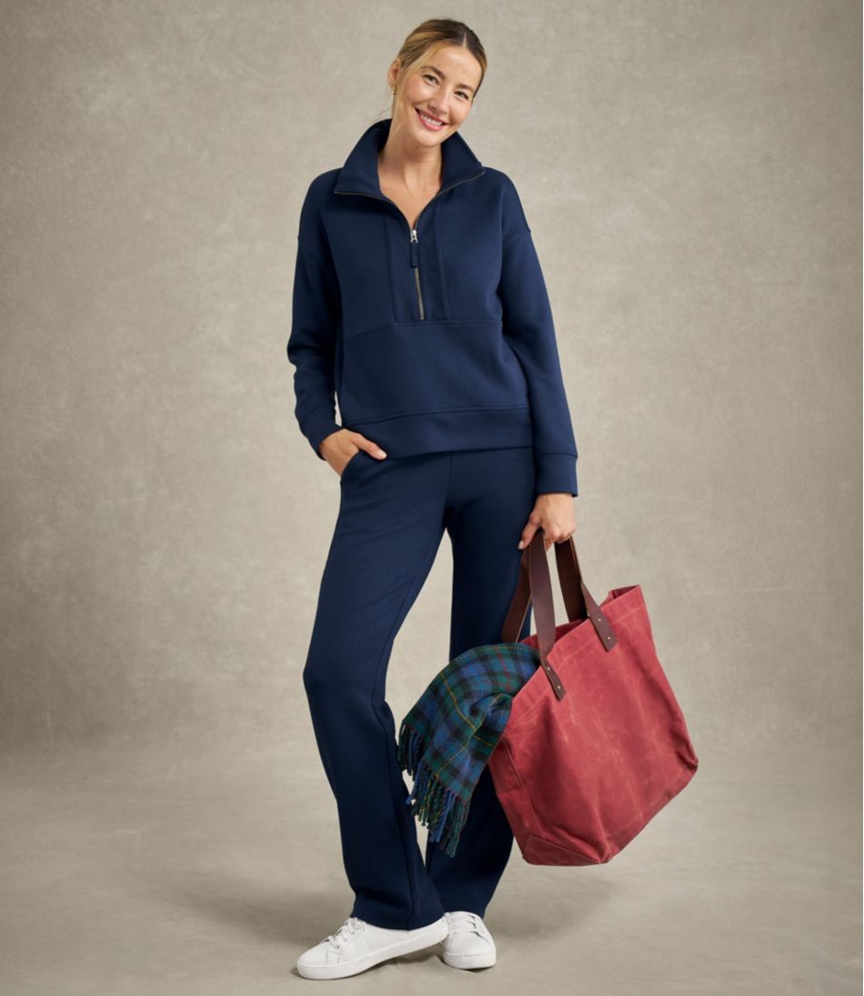 Women's L.L.Bean CloudSoft Top, Half-Zip Pullover - L.L.Bean New