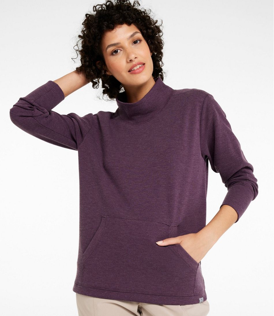Women's Mountainside Micro Waffle Pullover - L.L.Bean Signature