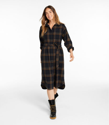 Women's Signature Camp Flannel Midi Dress - L.L.Bean Popular