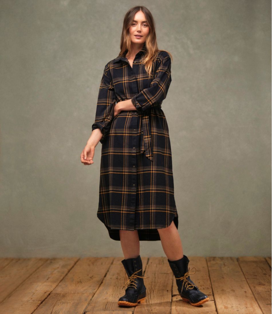 Women's Signature Camp Flannel Midi Dress - L.L.Bean Popular