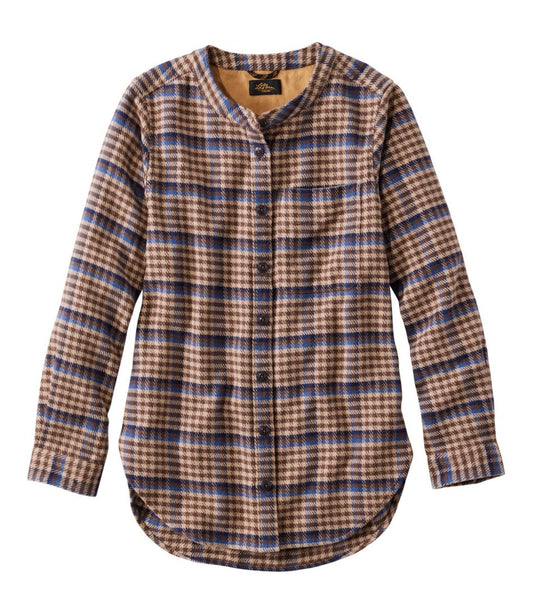 Women's Signature 1933 Collarless Chamois Tunic, Plaid - L.L.Bean Exclusive