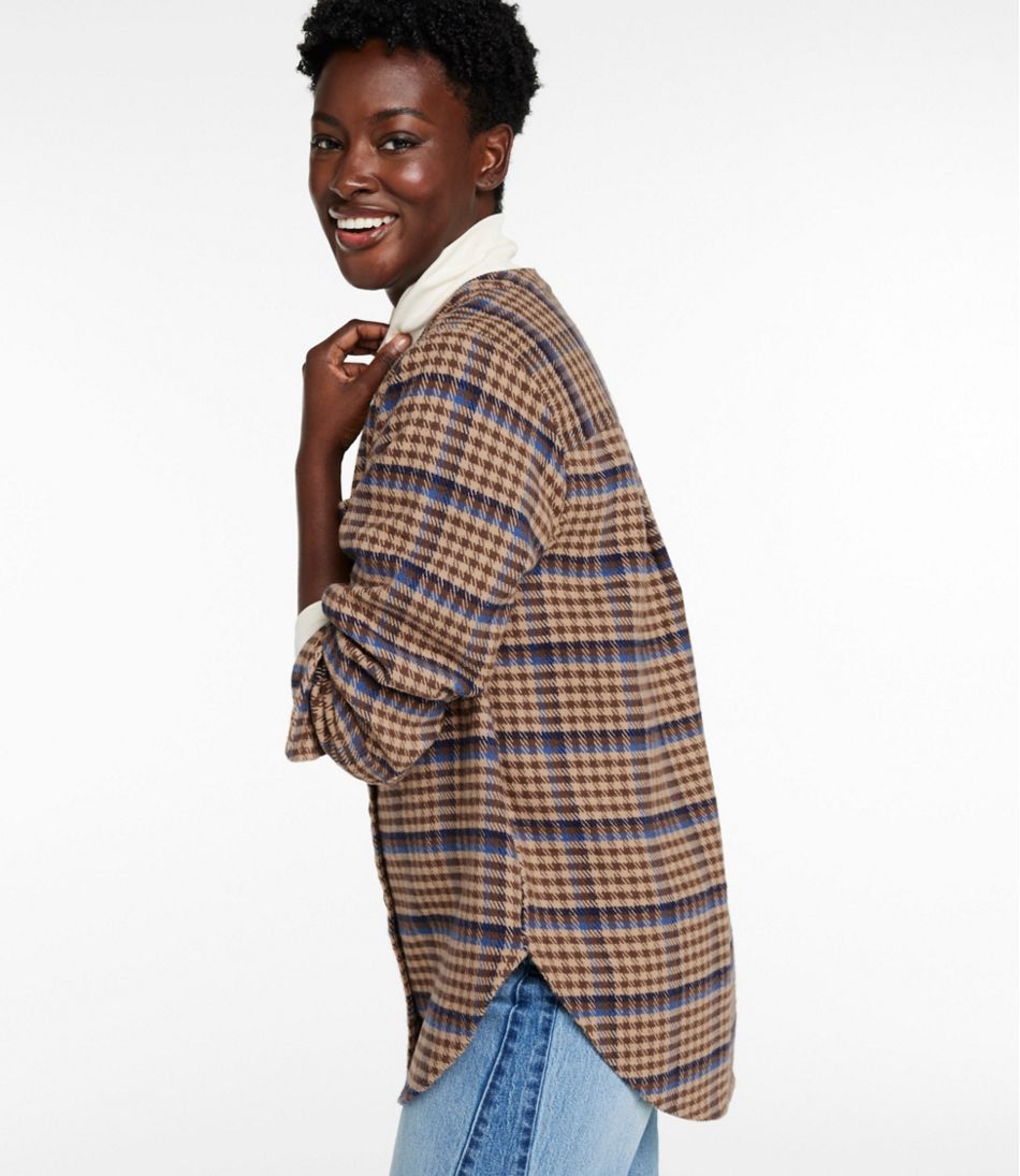 Women's Signature 1933 Collarless Chamois Tunic, Plaid - L.L.Bean Exclusive