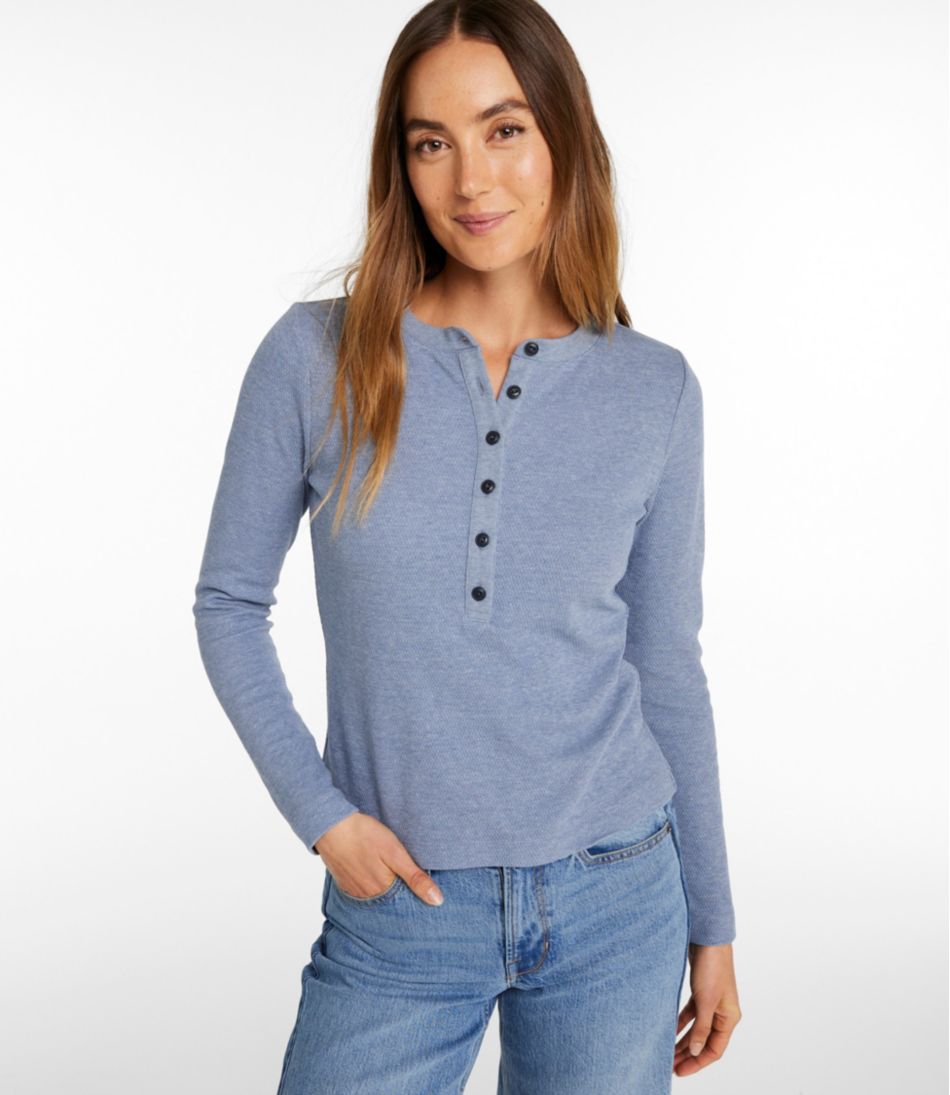 Women's Signature Premium Thermal Tops, Long-Sleeve Henley Shirt - L.L.Bean Classic