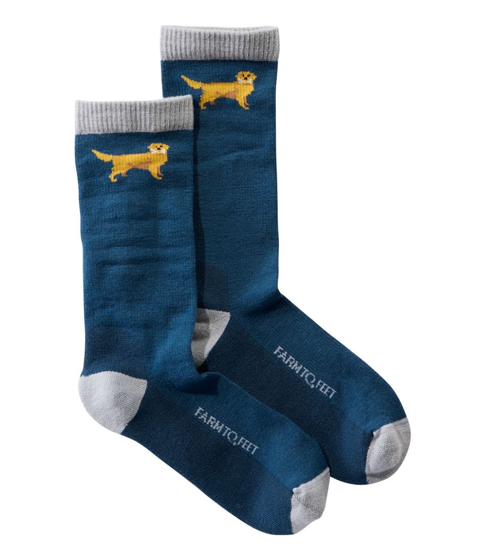 Adults' Farm to Feet Dog Collection Crew Socks - L.L.Bean Everyday