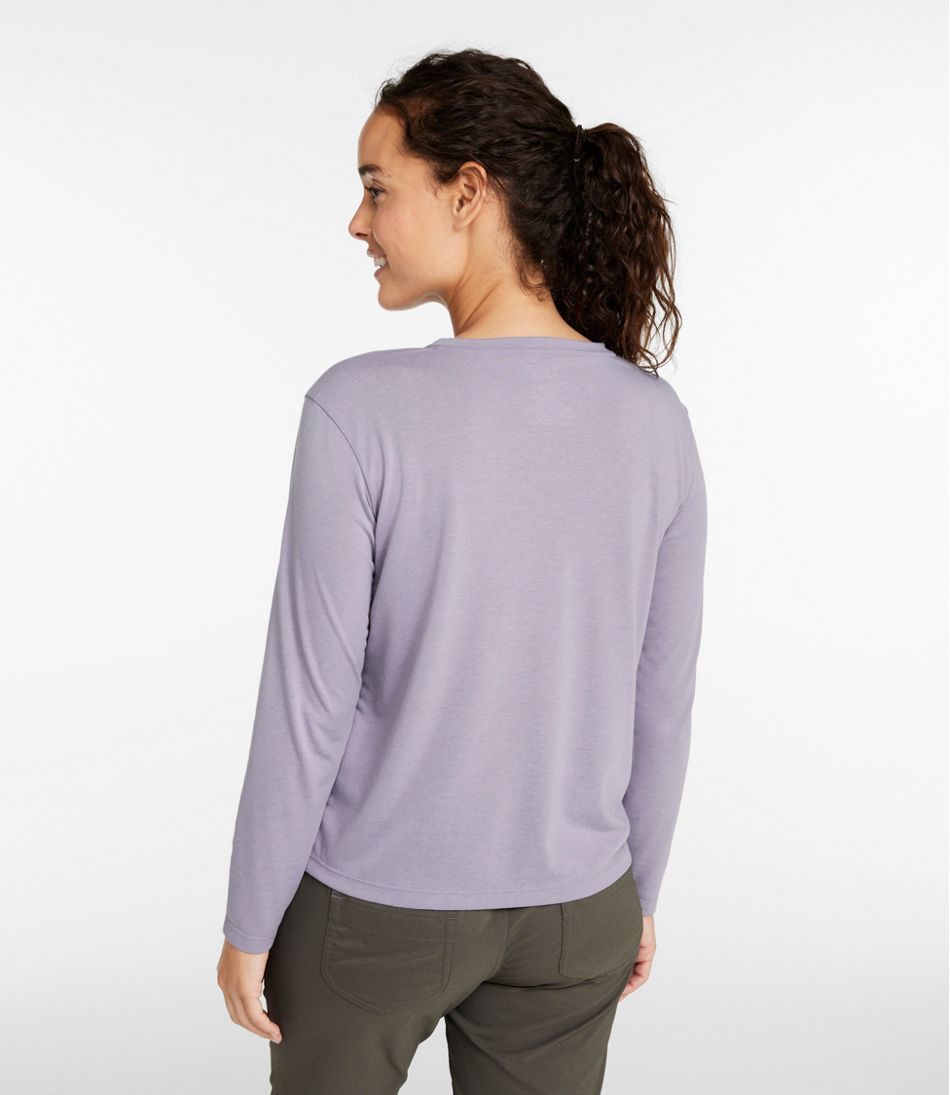 Women's Vista Camp V-Neck Pocket Tee, Long-Sleeve - L.L.Bean Great Value