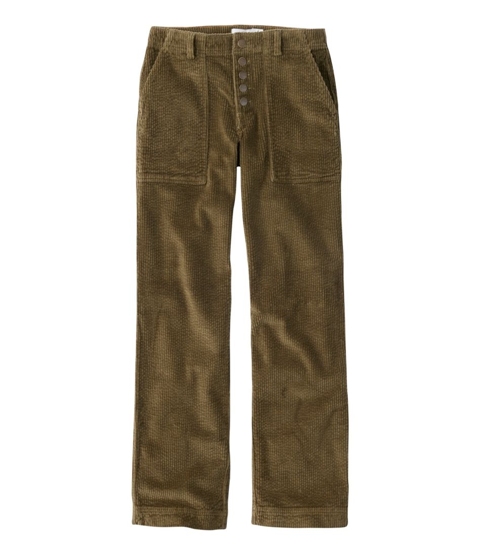 Women's Signature Utility Corduroy Pants, Mid-Rise Straight-Leg - L.L.Bean New