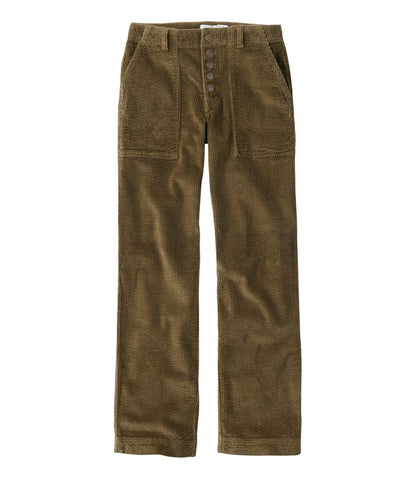 Women's Signature Utility Corduroy Pants, Mid-Rise Straight-Leg - L.L.Bean New