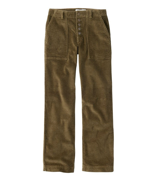 Women's Signature Utility Corduroy Pants, Mid-Rise Straight-Leg - L.L.Bean New