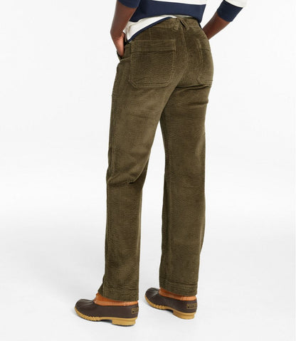 Women's Signature Utility Corduroy Pants, Mid-Rise Straight-Leg - L.L.Bean New