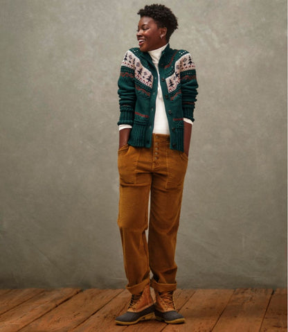 Women's Signature Utility Corduroy Pants, Mid-Rise Straight-Leg - L.L.Bean New