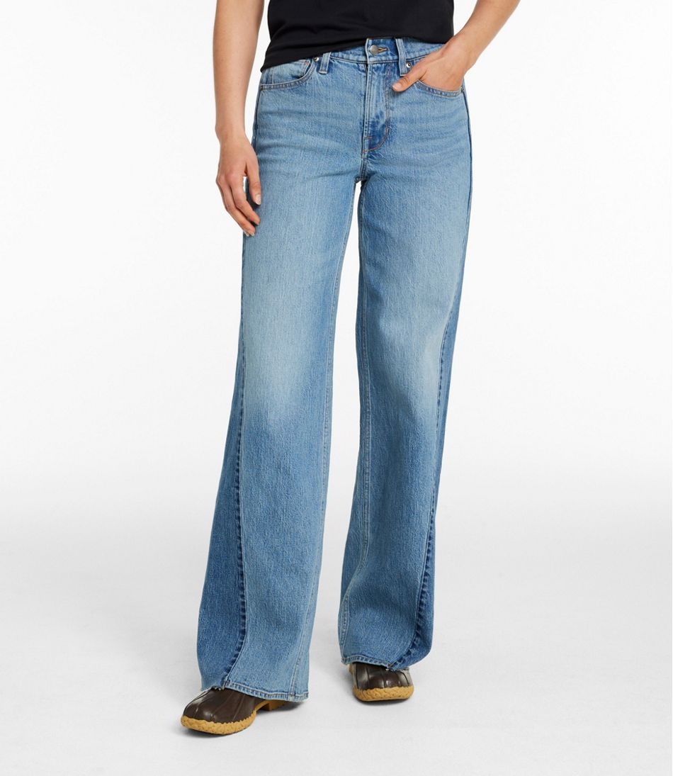 Women's Signature 1912 Premium Jeans, High-Rise Relaxed Wide-Leg - L.L.Bean Recommended