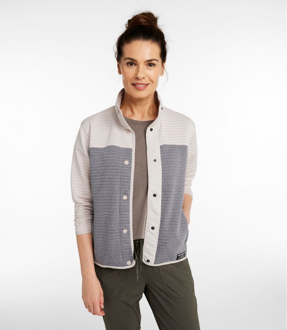 Women's Airlight Snap Front Jacket, Colorblock - L.L.Bean Quality