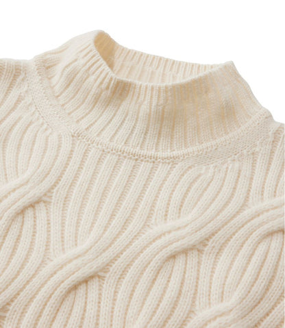 Women's Signature Premium Cashmere Cable Sweaters, Mockneck - L.L.Bean Exclusive