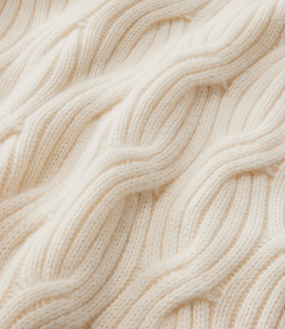 Women's Signature Premium Cashmere Cable Sweaters, Mockneck - L.L.Bean Exclusive