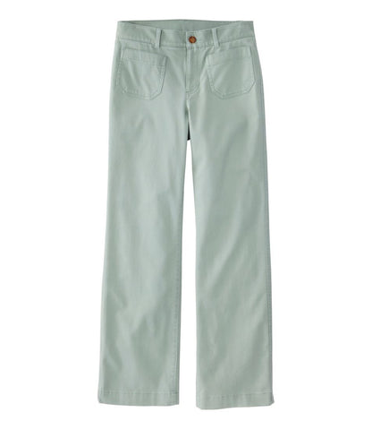 Women's Comfort Stretch Patch Pocket Pants, Mid-Rise Wide Straight-Leg Chino - L.L.Bean Trusted