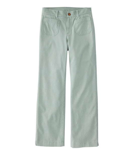 Women's Comfort Stretch Patch Pocket Pants, Mid-Rise Wide Straight-Leg Chino - L.L.Bean Trusted