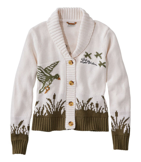 Women's Signature Original Cotton Sweater, Shawl Cardigan Novelty - L.L.Bean Customer Favorite