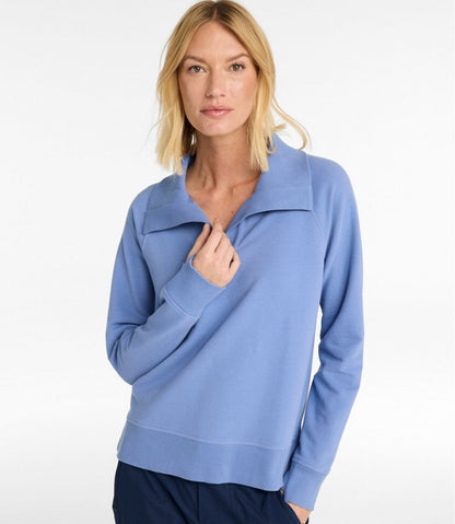 Women's Bean's Cozy Splitneck Pullover Sweatshirt - L.L.Bean Trusted