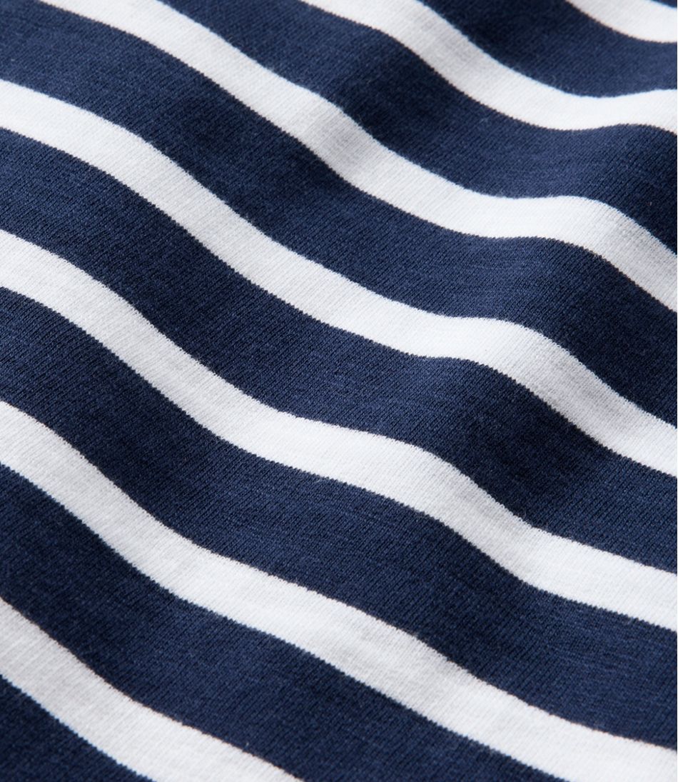 Women's Peaks Island Button Mockneck, Stripe - L.L.Bean Top Pick