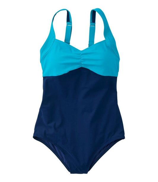 Women's Shaping Sweetheart Tanksuit, Colorblock - L.L.Bean Popular