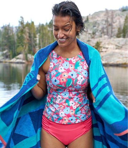 Women's BeanSport Highneck Tankini Top, Print - L.L.Bean Signature