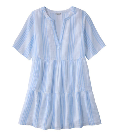 Women's Cloud Gauze Cover-Up, Tiered Dress Print - L.L.Bean Trending
