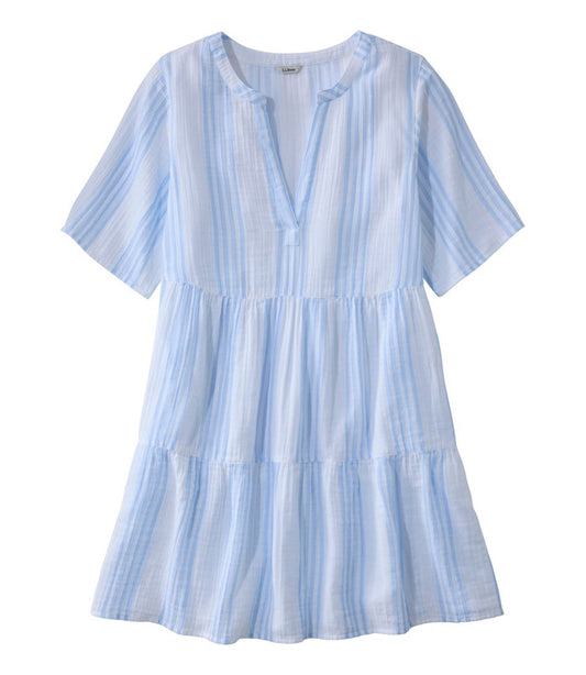 Women's Cloud Gauze Cover-Up, Tiered Dress Print - L.L.Bean Trending