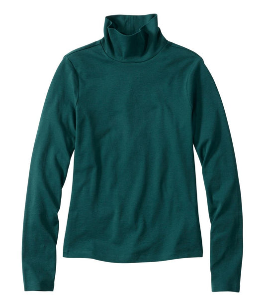 Women's Signature Lightweight Cotton Turtleneck - L.L.Bean Signature