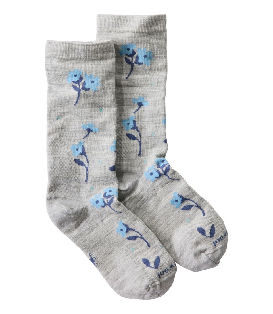 Women's Smartwool Everyday Garden Gala Crew Socks - L.L.Bean Everyday
