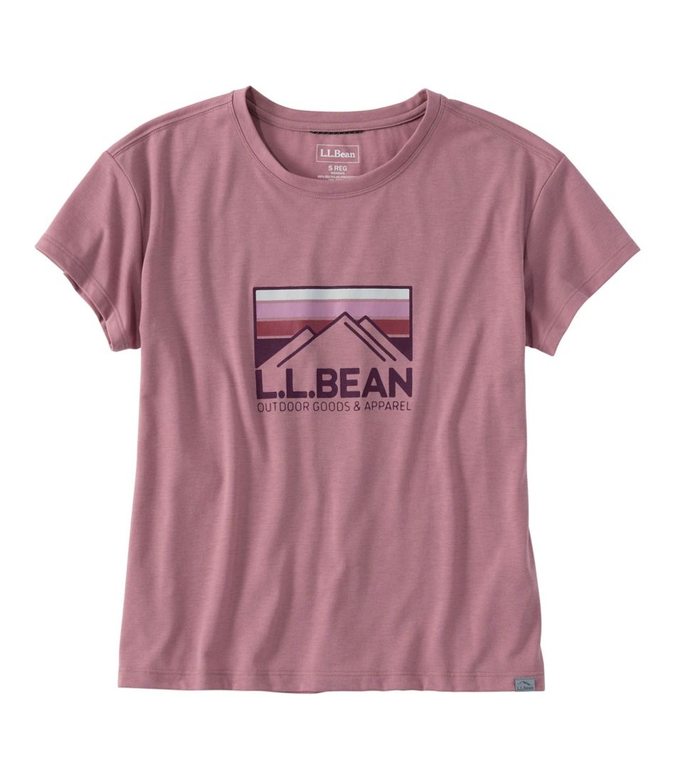 Women's Mountainside Crewneck Tee, Short-Sleeve Graphic - L.L.Bean Exclusive