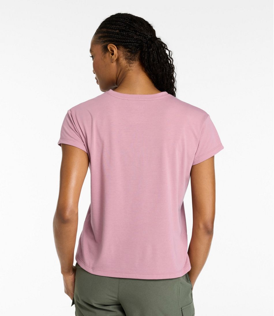 Women's Mountainside Crewneck Tee, Short-Sleeve Graphic - L.L.Bean Exclusive