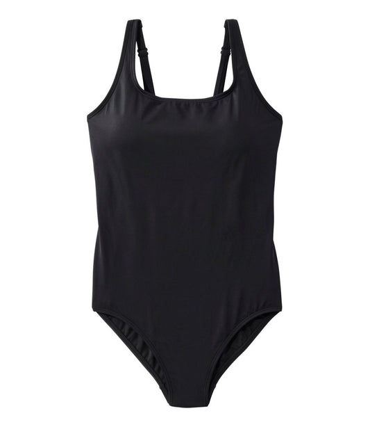Women's L.L.Bean Coastal Essential Swimwear, Scoop Tanksuit - L.L.Bean Classic