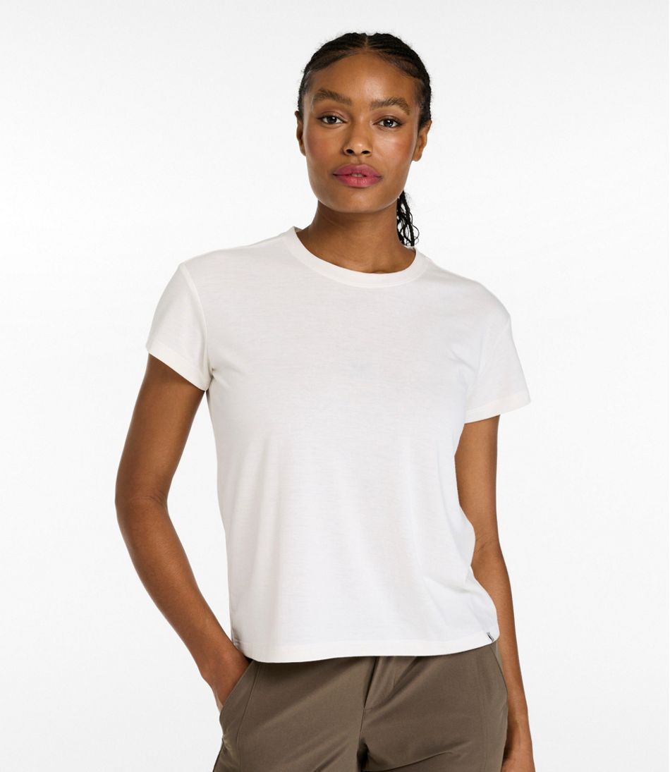 Women's Mountainside Crewneck Tee, Short-Sleeve - L.L.Bean Essential