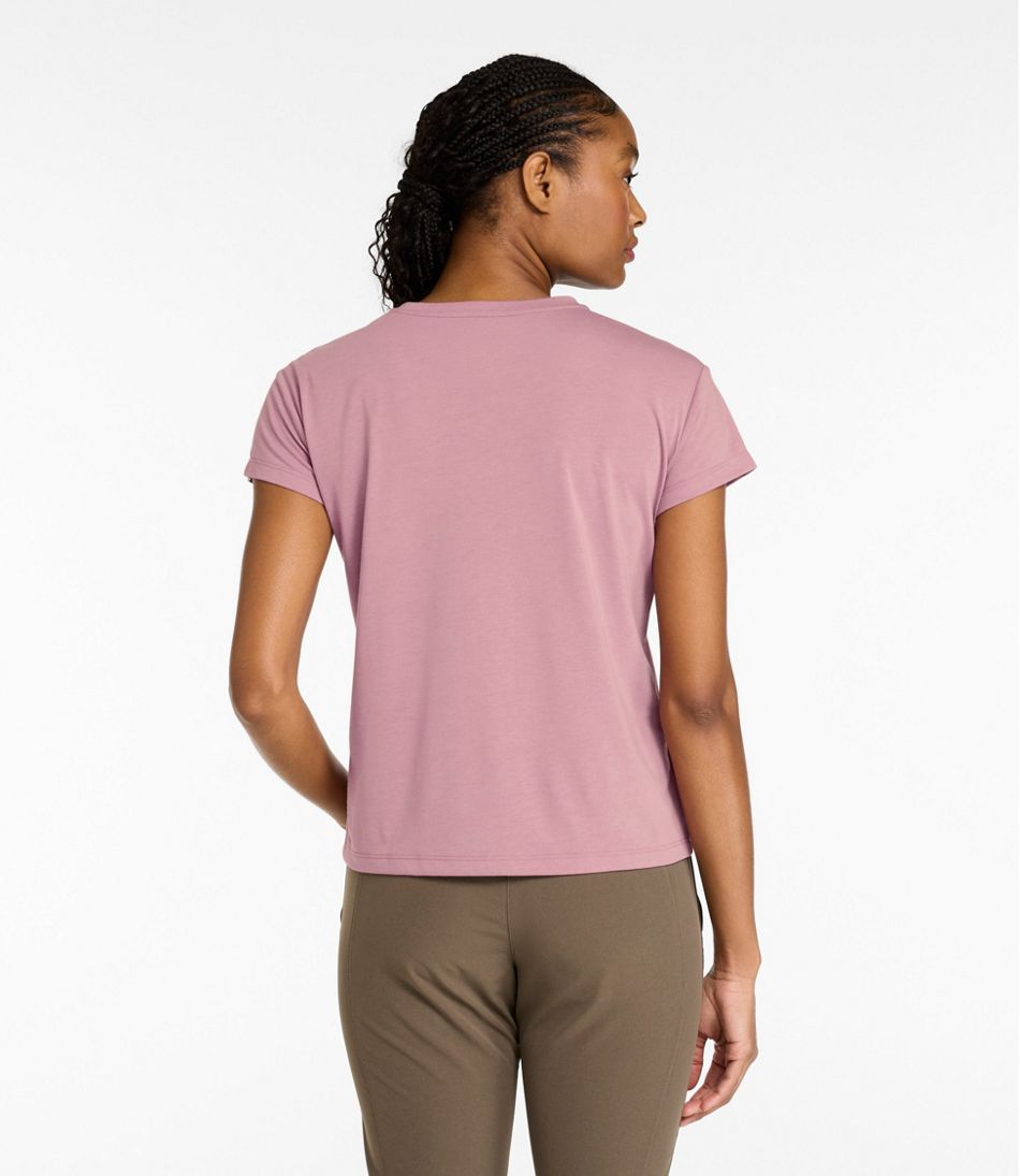 Women's Mountainside V-Neck Pocket Tee, Short Sleeve - L.L.Bean Everyday