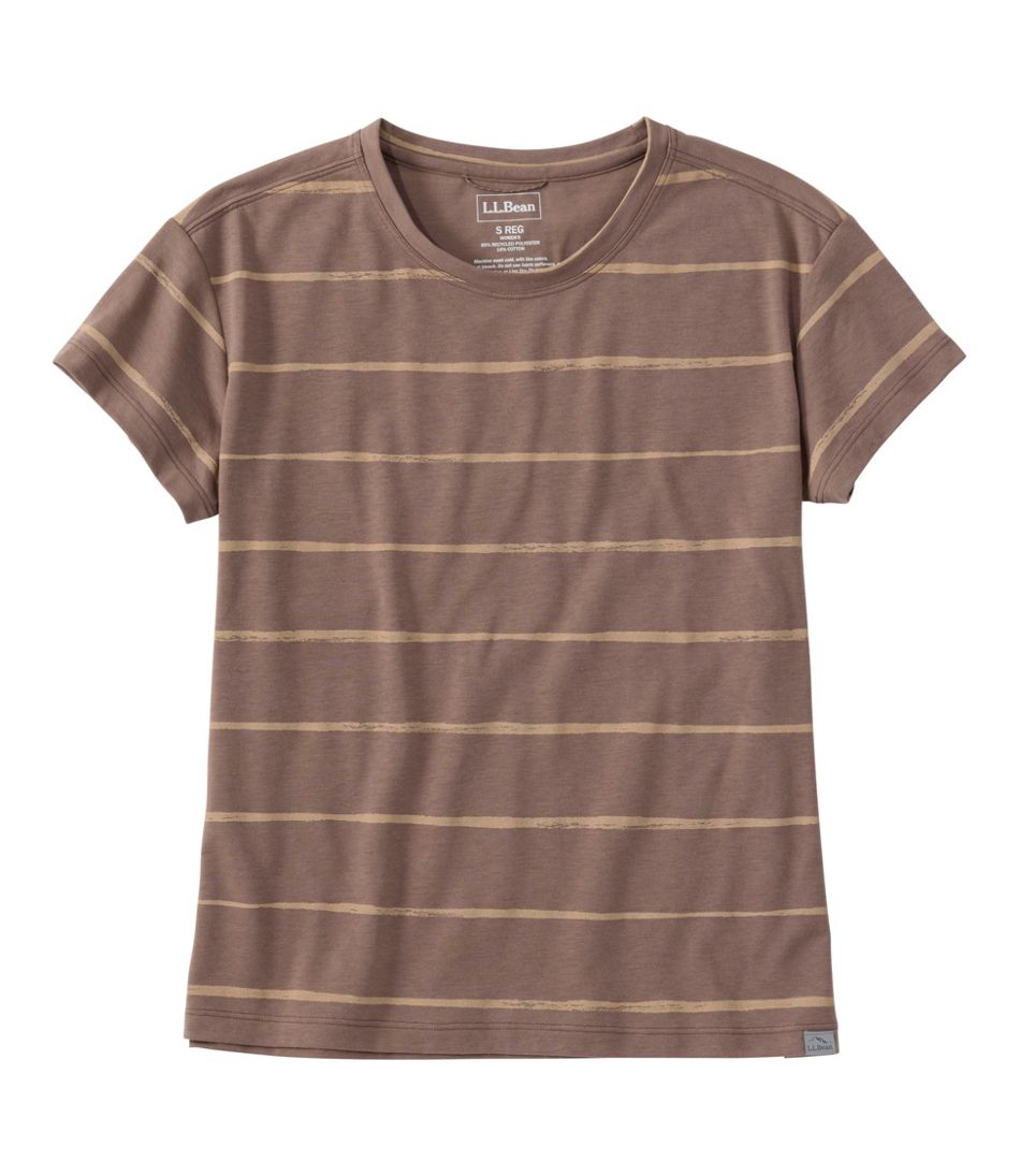 Women's Mountainside Crewneck Tee, Short-Sleeve Stripe - L.L.Bean Latest