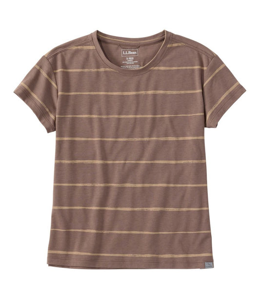 Women's Mountainside Crewneck Tee, Short-Sleeve Stripe - L.L.Bean Latest
