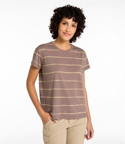 Women's Mountainside Crewneck Tee, Short-Sleeve Stripe - L.L.Bean Latest