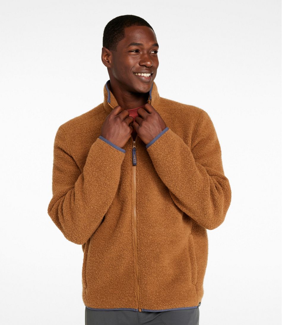 Men's All Season Wool Fleece Full-Zip Sweater - L.L.Bean Premium