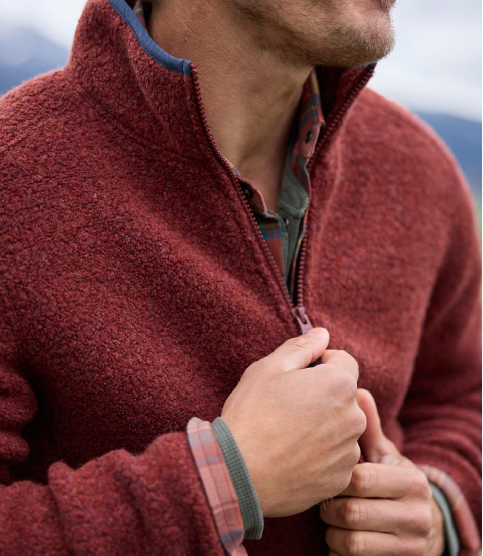 Men's All Season Wool Fleece Full-Zip Sweater - L.L.Bean Premium